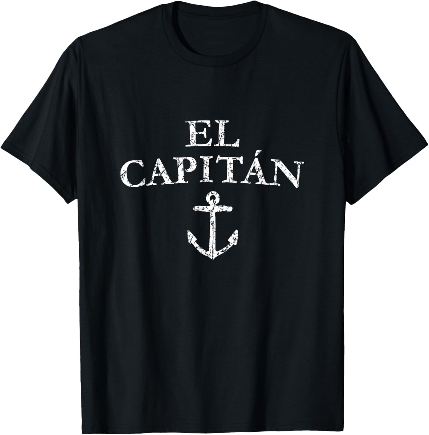 El Capitan Captain Anchor Boat & Sail T-Shirt